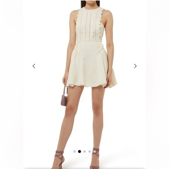 Self-Portrait Dresses & Skirts - Self-portrait Crepe Scallop Mini Dress